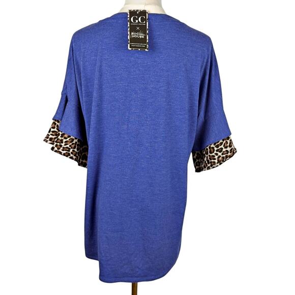 GC x Social House Florida UF Gators Animal Print Flutter Sleeve Tshirt XL NWT - Picture 2 of 7